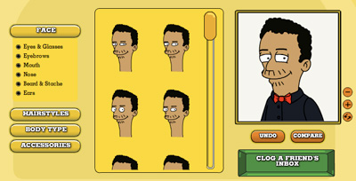 create your own simpson character